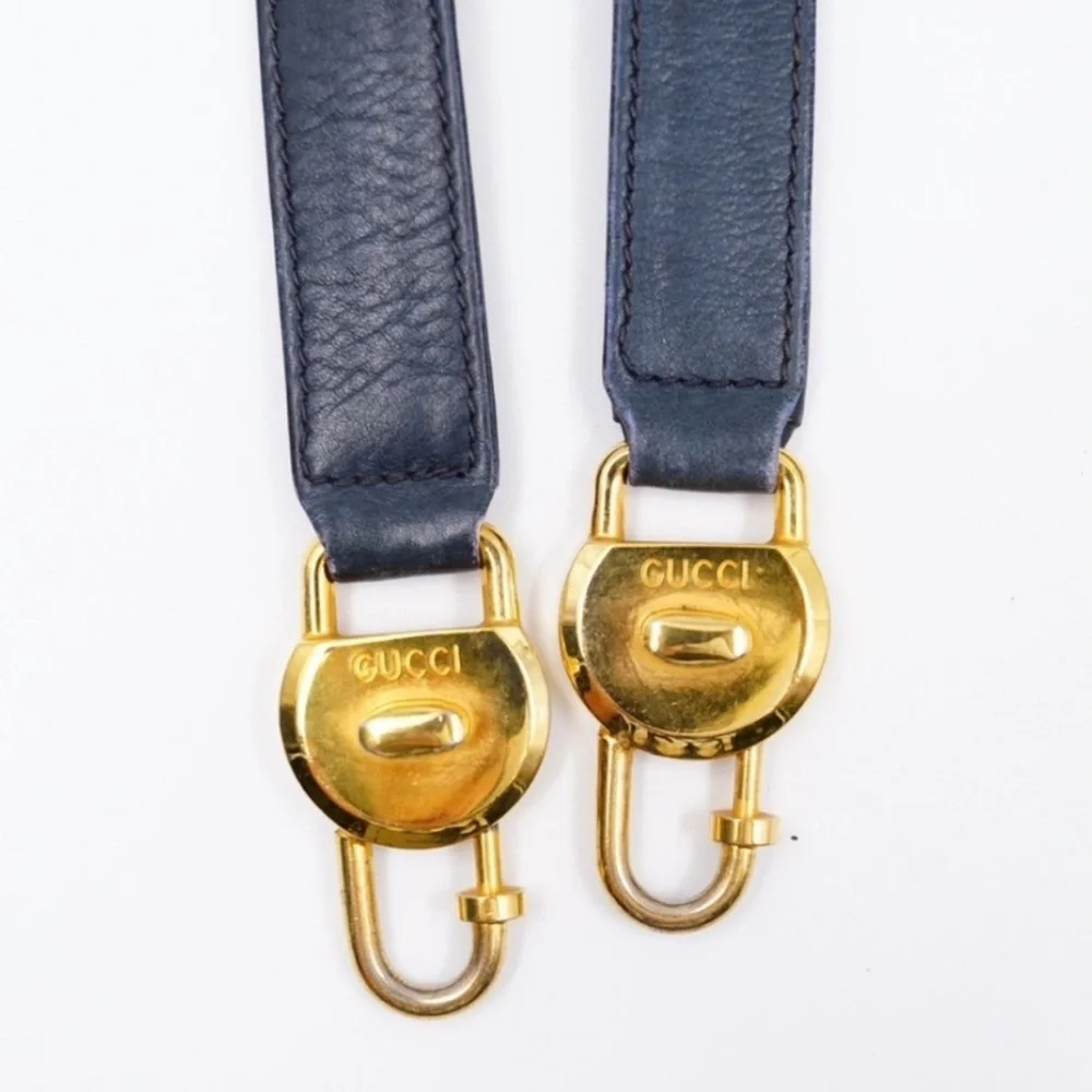 Vintage Gucci Floral Print Bucket Bag - Navy and Multicolor - Picture 5 of 8